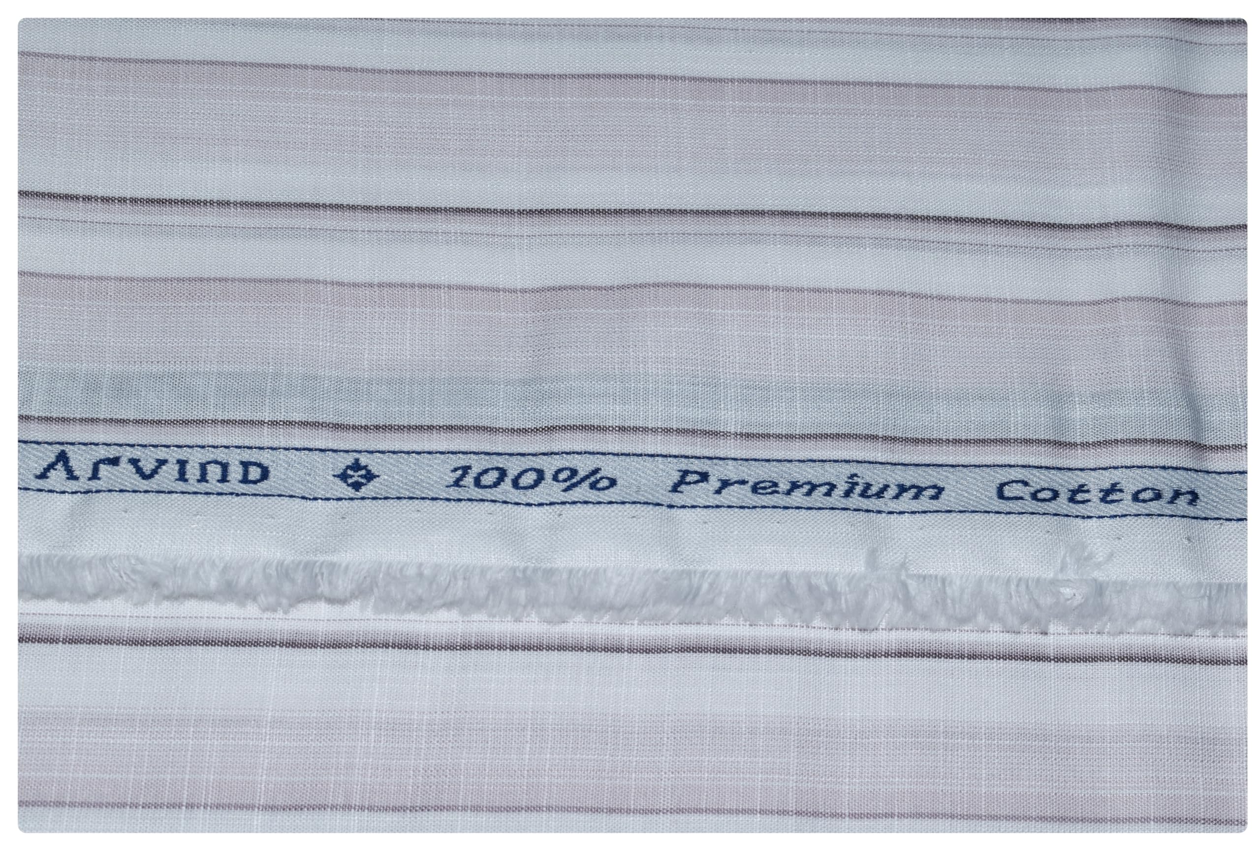 arvind Men's Pure Cotton Striped Unstitched Shirt Fabric (RE96A7, Free Size)-picture-20