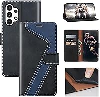 Vista 15 de para Samsung Galaxy A14 5G (2023) Funda tipo cartera, Funda de cuero con tapa [Bloqueo RFID] Soporte para tarjetas de crédito Folio Soporte