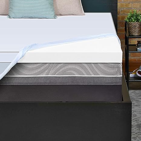 Amazon Com Sealy Essentials 3 Inch Firm Support Foam Mattress Topper King White Home Kitchen