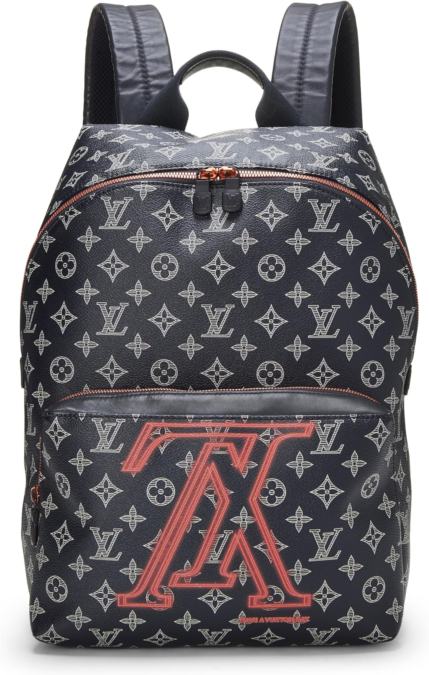 Louis VuittonPre-Loved Navy Upside Down Monogram Canvas Discovery Backpack, Navy