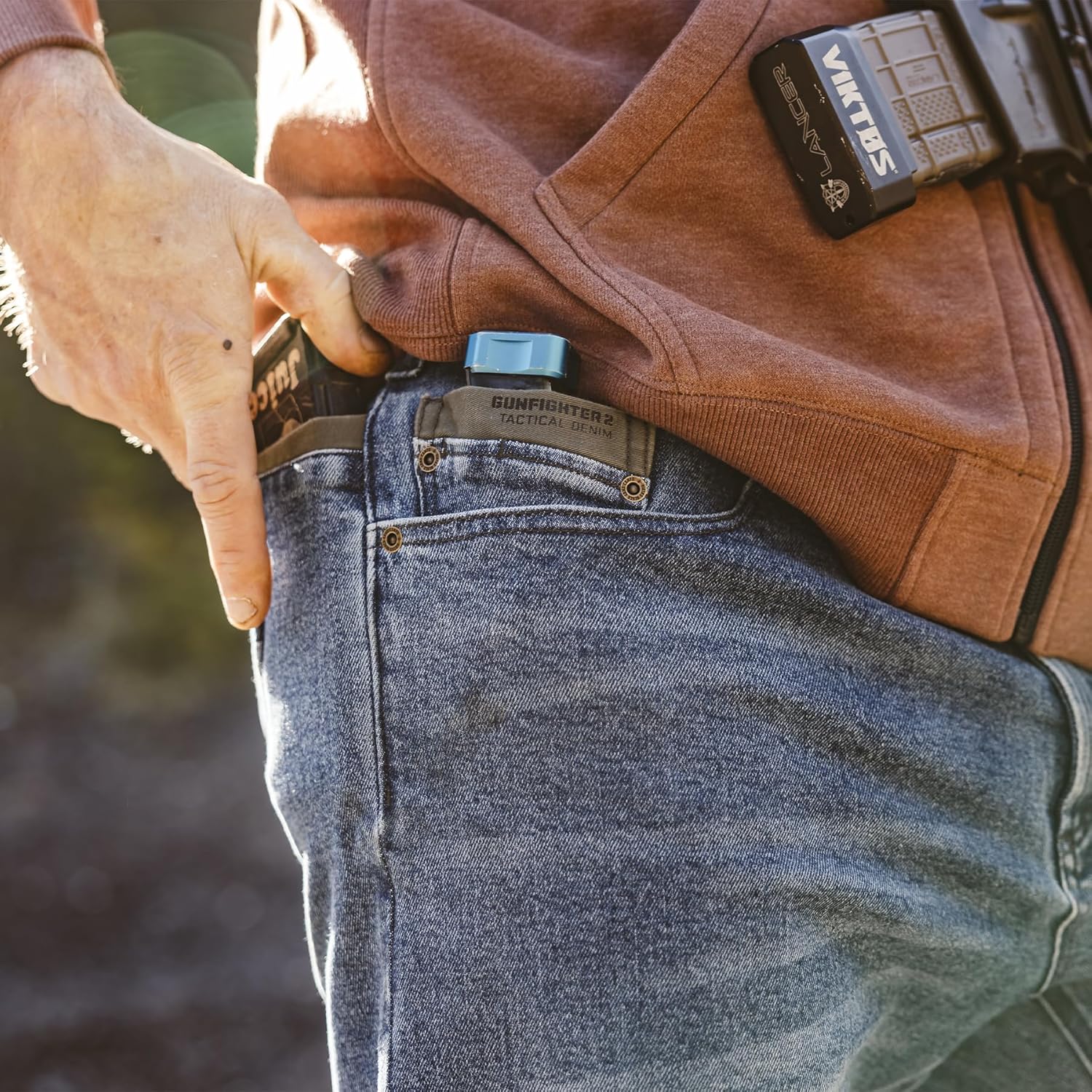 VIKTOS Men's Gunfighter RR Jeans - Tactical Durable Casual EDC Loose Fit Stretch Denim with Multiple Pockets and Belt Loops - Image 3