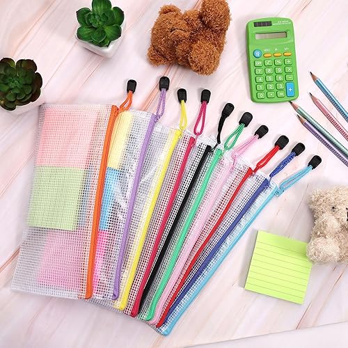 Miniatura 6 de 20 bolsas de malla con cremallera, bolsas impermeables con cremallera, bolsas de plástico con cremallera para organizar, bolsas de malla con