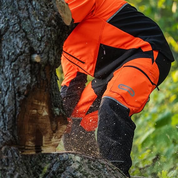 Oregon Protect Pro Chainsaw Trousers, Orange/Black, Size XL