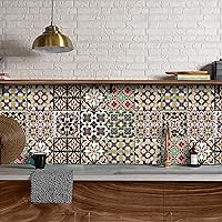 Vista 41 de Alwayspon Adhesivo para azulejos de pared moriscos, despegar y pegar, calcomanías de vinilo autoadhesivas para azulejos de cocina y baño, 6 x 6