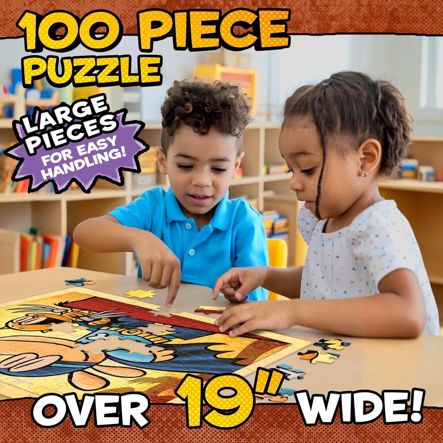 University Games Dog Man Adventures 100 Piece Jigsaw Puzzle for Kids Ages 6+, Based on Dav Pilkey Dog Man Books
