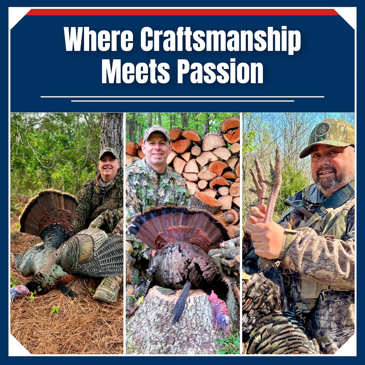 ESH Turkey Mouth Calls – Realistic Diaphragm Turkey Calls for Hunting – Easy-Blow, High-Volume Calls for Beginners & Pros