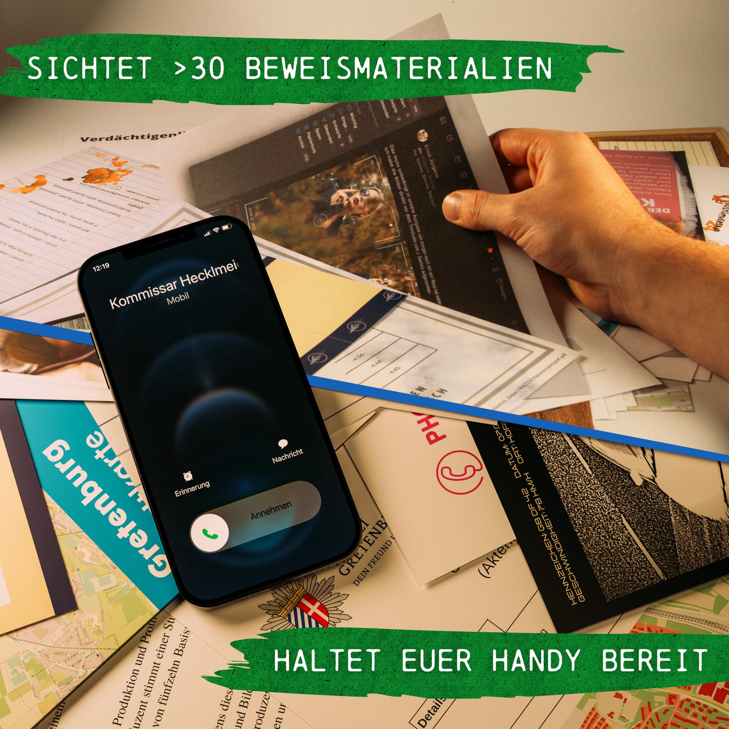 CRIMECASES Krimispiel Bundle – 3 spannende Fälle in einem Set: Tatort Kunstfehler, Höhenflug & Tonstudio | Cold Case Spiele für Erwachsene