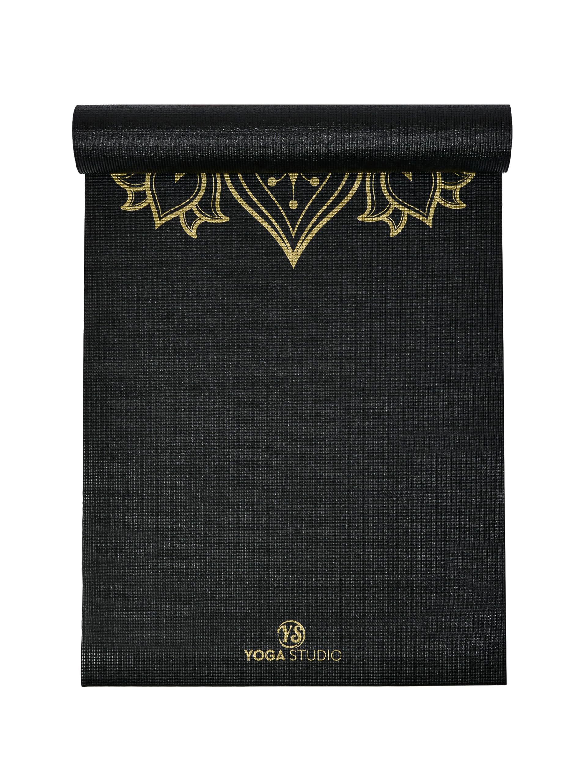 Yoga Studio Tappetino da yoga con motivo mandala, 183 cm x 61 cm, antiscivolo, in PVC antistrappo