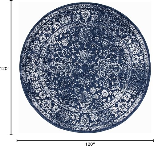 Miniatura 590 de Safavieh colección Adirondack - Alfombra de área, 6 x 9 pies, gris y azul, diseño oriental desgastado, no desprende pelusa, fácil cuidado, ideal