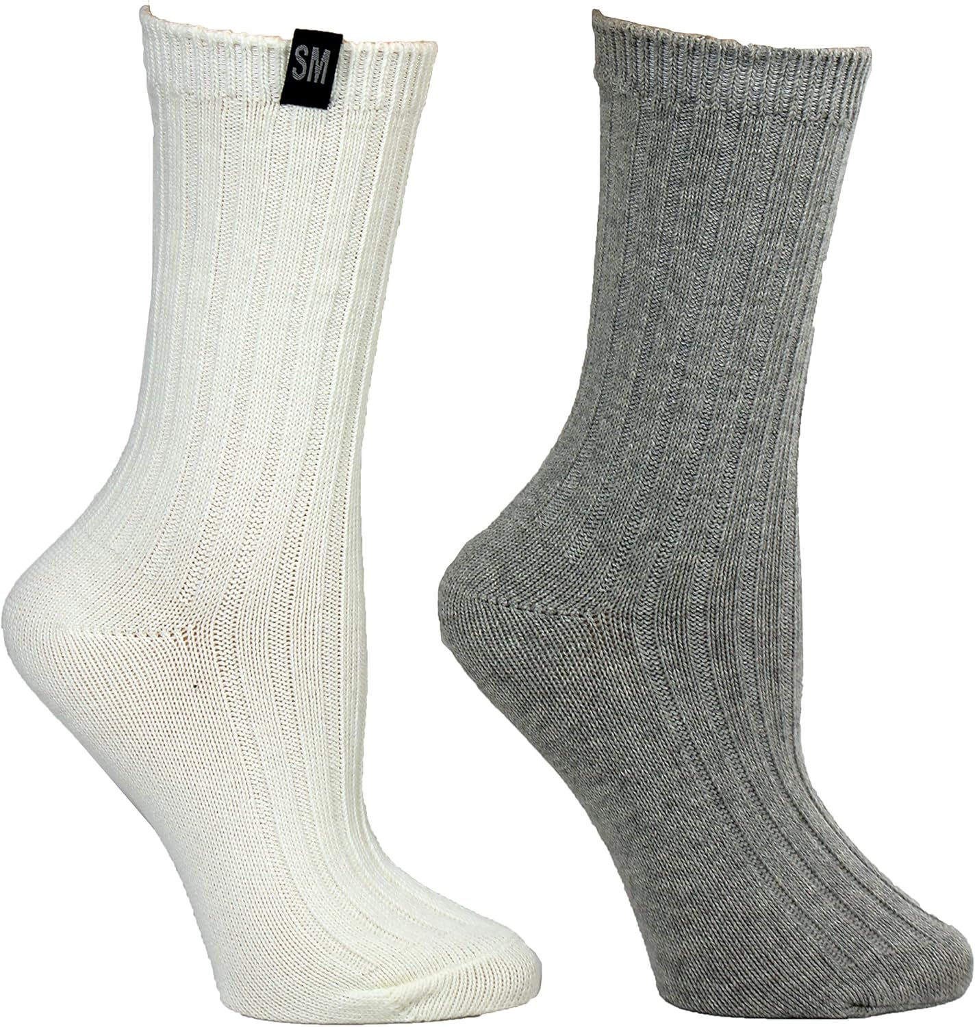 Steve Madden Women's 2pk Solid Ribbed Boot Socks Sm45284