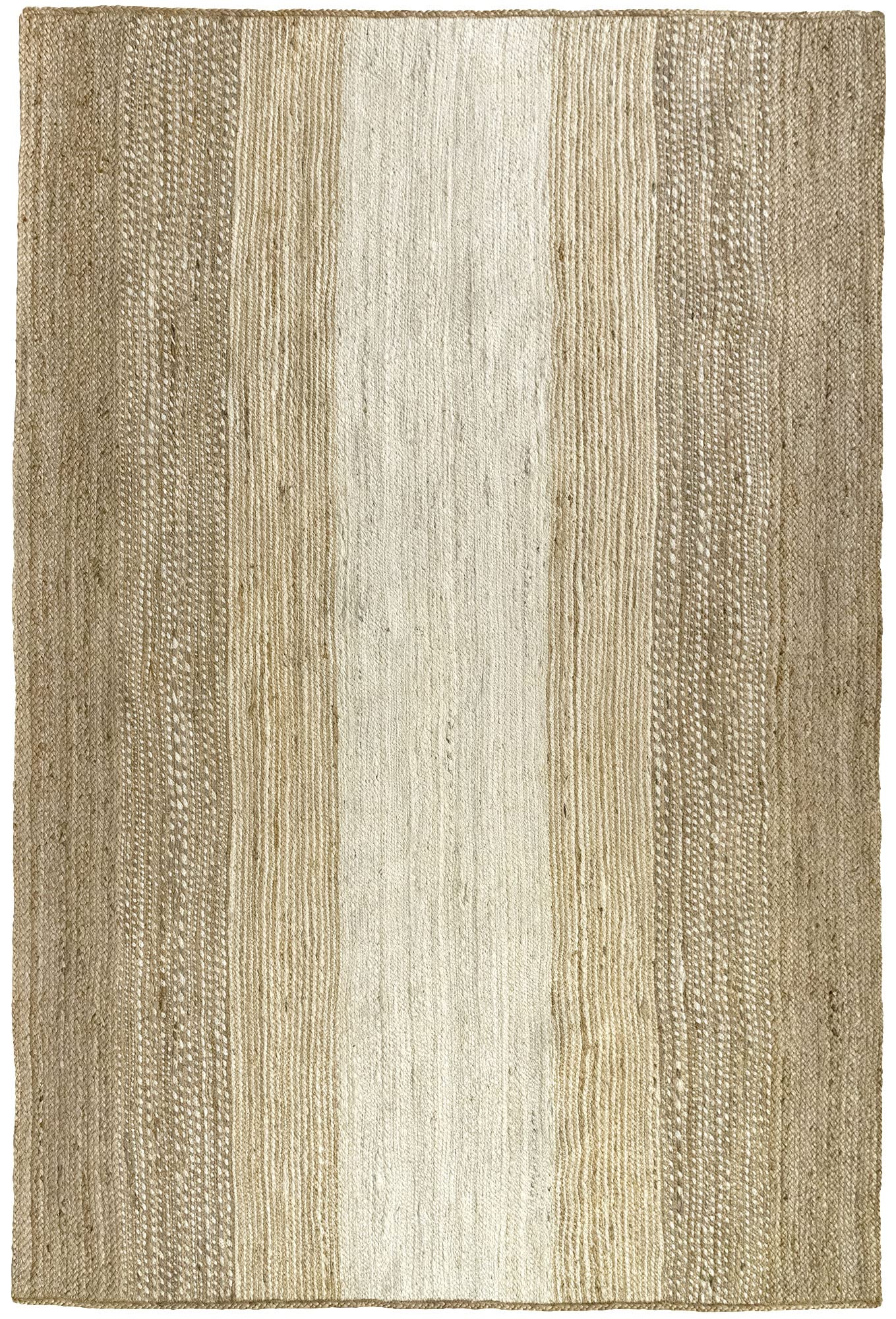 HAMID - Luque Jute Rug, 100% Natural White, Jute Fibre, Hand Woven, Soft Rug and High Strength Rug for Living Room, Dining Room, Bedroom, Hallway Rug - (230 x 160 cm)