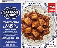 Vista 1 de Saffron Road Pollo congelado Tikka Masala – Alto en proteínas, sin aceite de semillas, pollos criados sin antibióticos, sin ingredientes