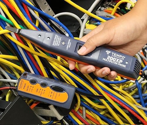 Miniatura 7 de TEMPO Kit de sonda y generador digital de tono de alto rendimiento 811K - Trazador profesional de cables y cables inmune al ruido (control de