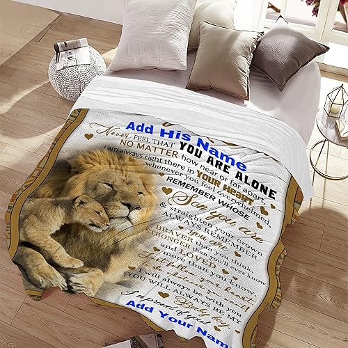 Miniatura 8 de Manta personalizada con texto en inglés To My Son de mamá y papá, 40 x 50 pulgadas, manta de franela ligera, regalo para niños y hombres, súper