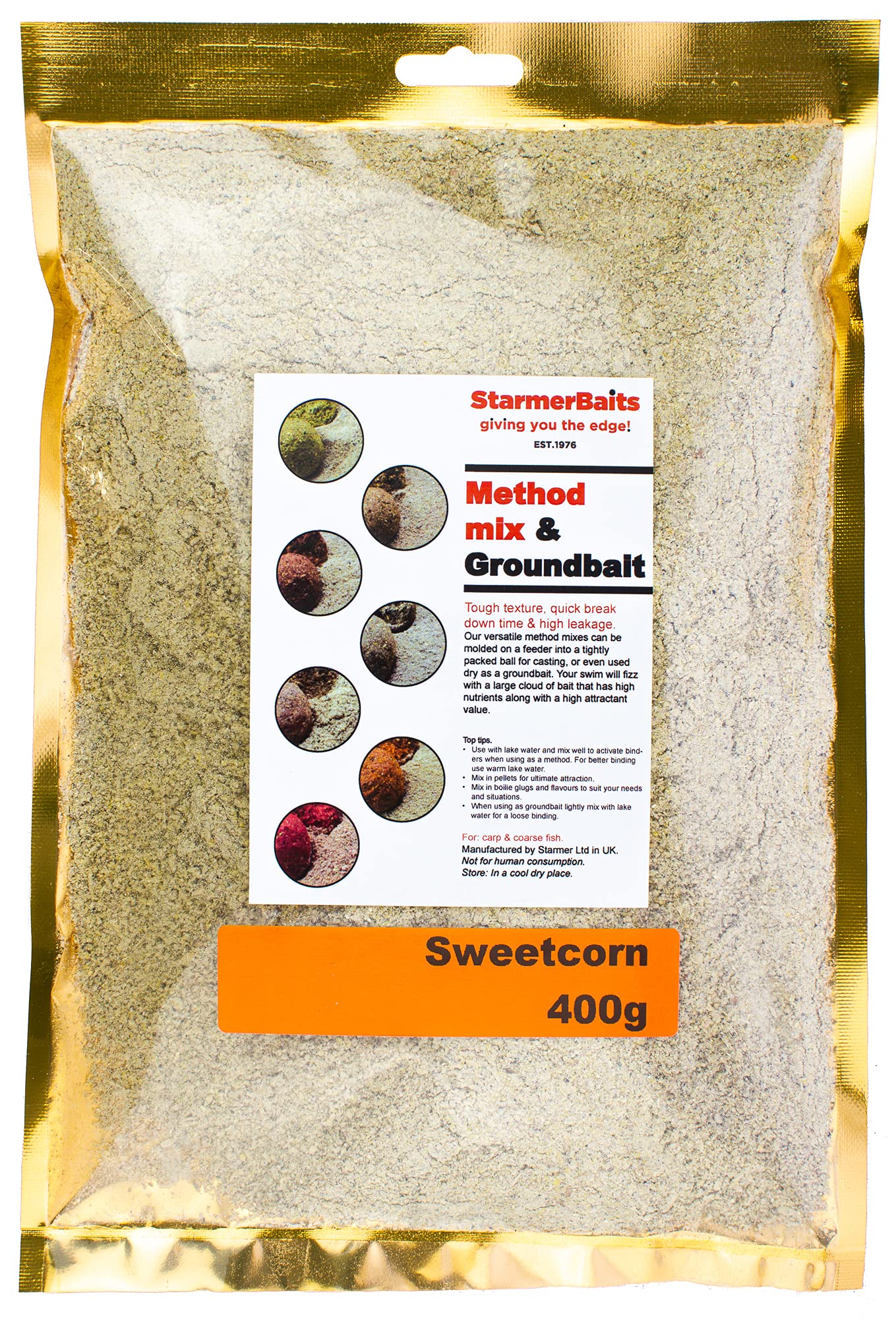 STARMER aquatic feed Sweetcorn method mix / 400g