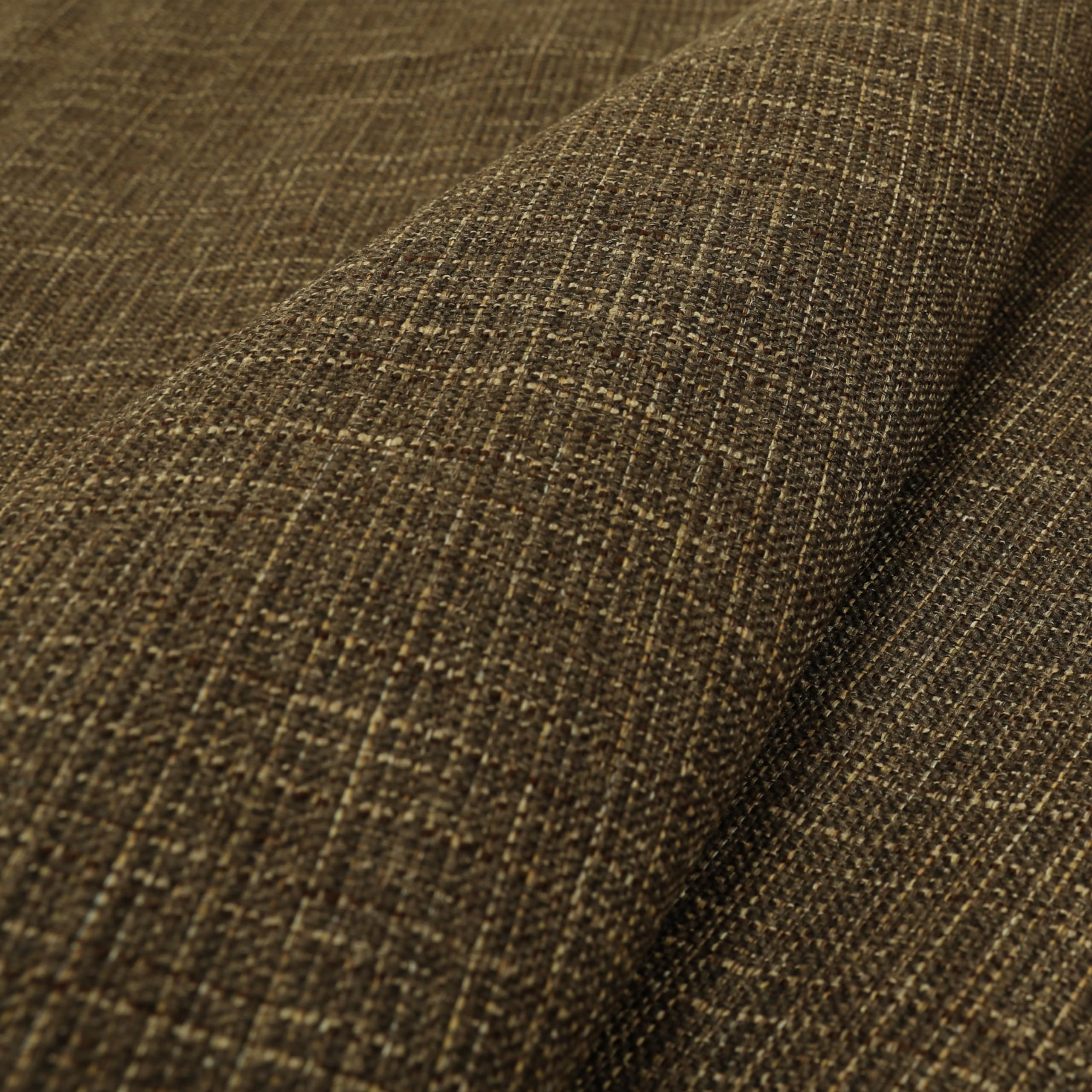 Redbrick Mill Fabrics Flame Retardant Durable Heavily Textured Detailed Weave Material Furnishing Upholstery Interior Sofas Chairs Fabric Sold by The Metre (Brown) โ image 1