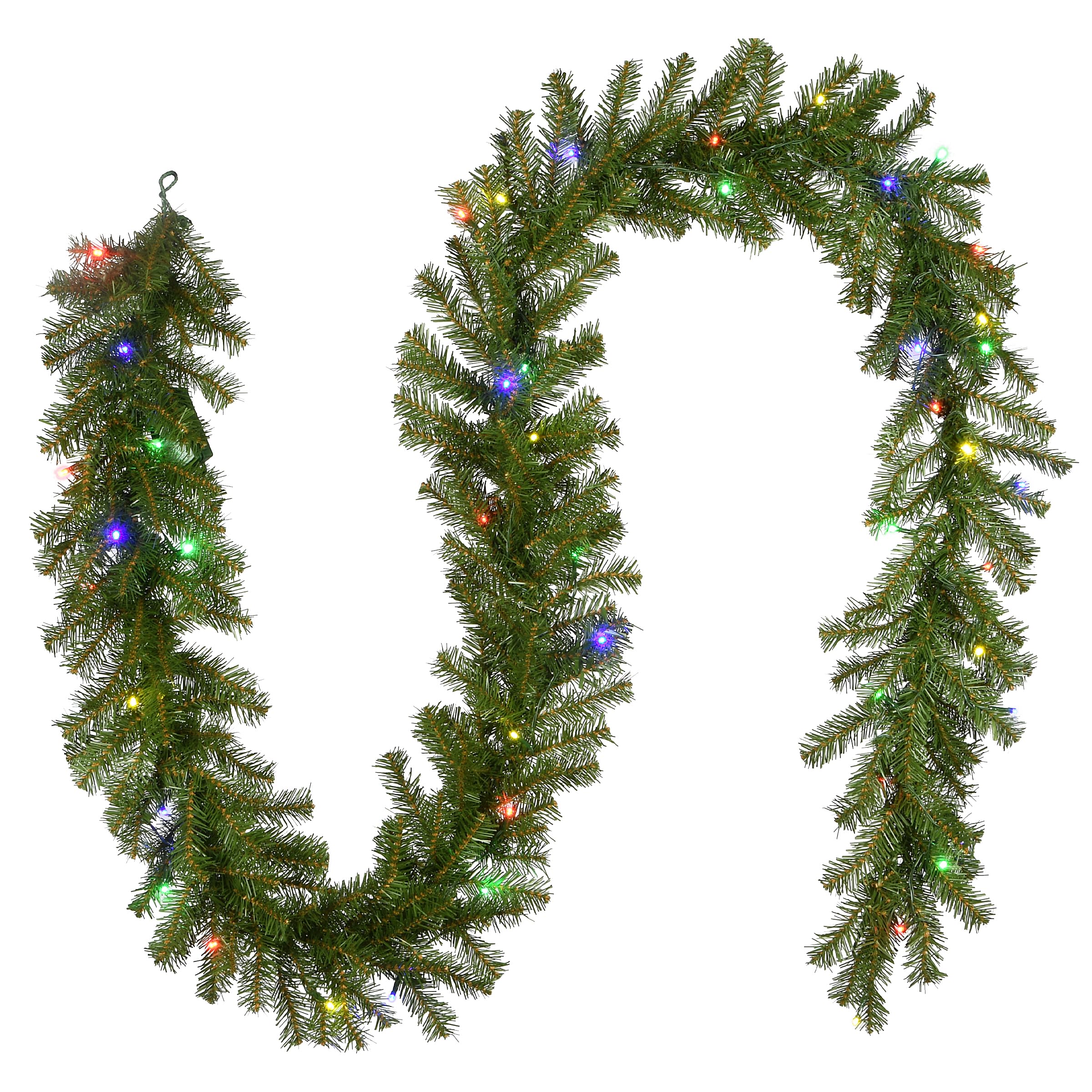 Guirlande de Noël artificielle pour illuminer votre rampe d'escalier
