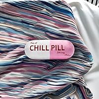 Vista 6 de HZ MY Chill Pill Pillow - Almohada rosa súper suave para una máxima relajación, almohadas divertidas - Cojín decorativo moderno y estético