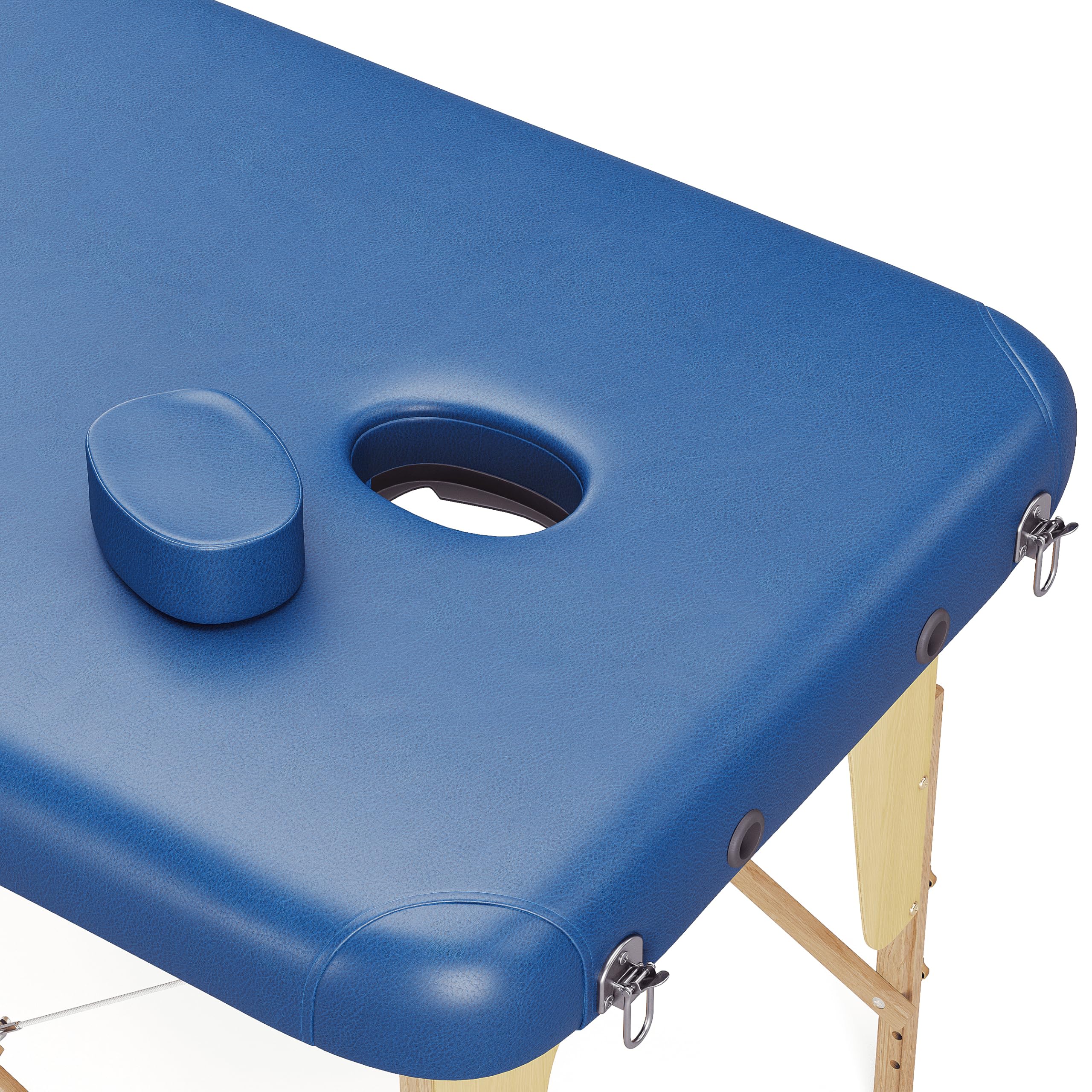 Beltom® Mobile Massageliege Massagetisch 3 zonen Basic 185 x 60 cm. - Licht 14,3 kg. - massagebed massageleuning Massagebank klappbar Kosmetikliege - Blau