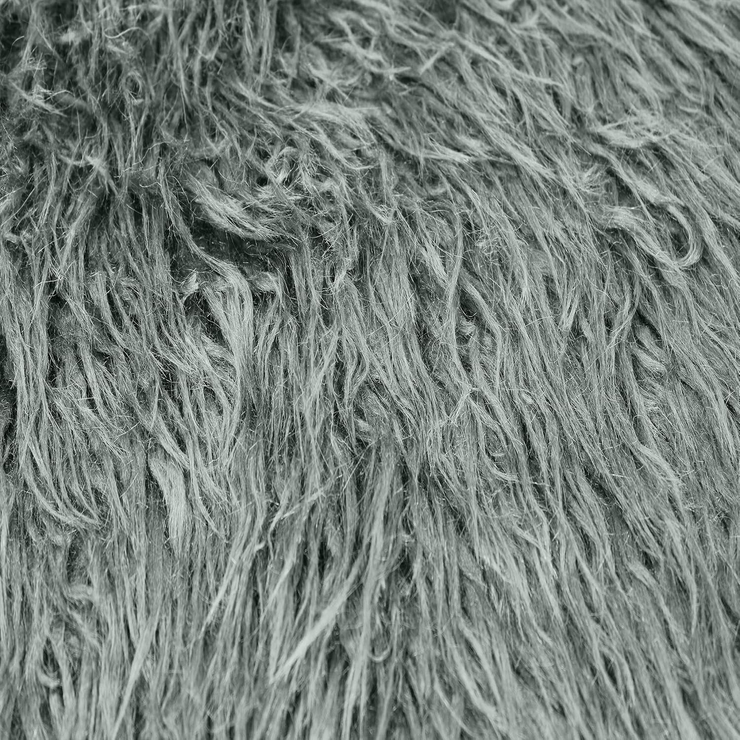 Mongolian Sheep Wool Faux Fur-Fabric by The Yard-Shaggy Mohair-for Sewing, Costumes, Pillows, Rugs, Apparel, Clothing, Decorations, Upholstery, Home DIY Project