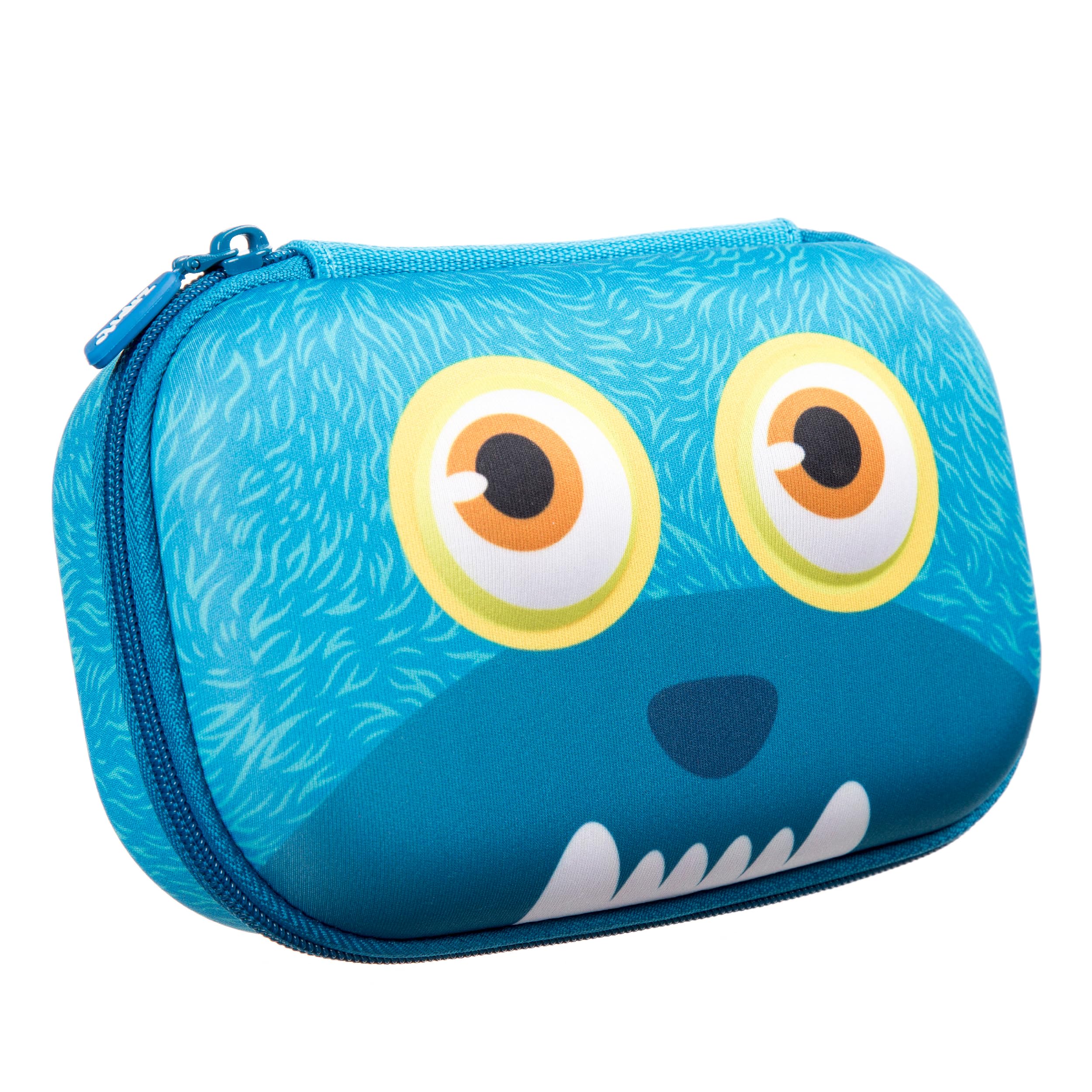 ZIPIT Wildlings Estuche para niños | Grande Estuche para lápices | Estuche escolar para niñas y niños (azul)