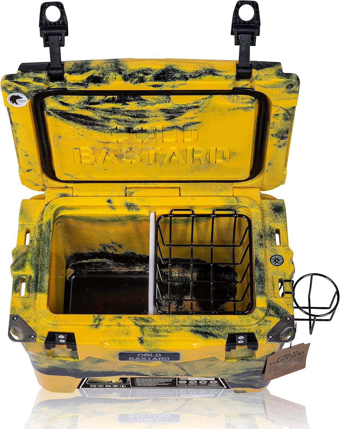 COLD BASTARD COOLERS 20QT Cold Bastard Rugged+ CAMO Yellow Premium Ice Chest Cooler Accessories Free S&H(CB20-CY)