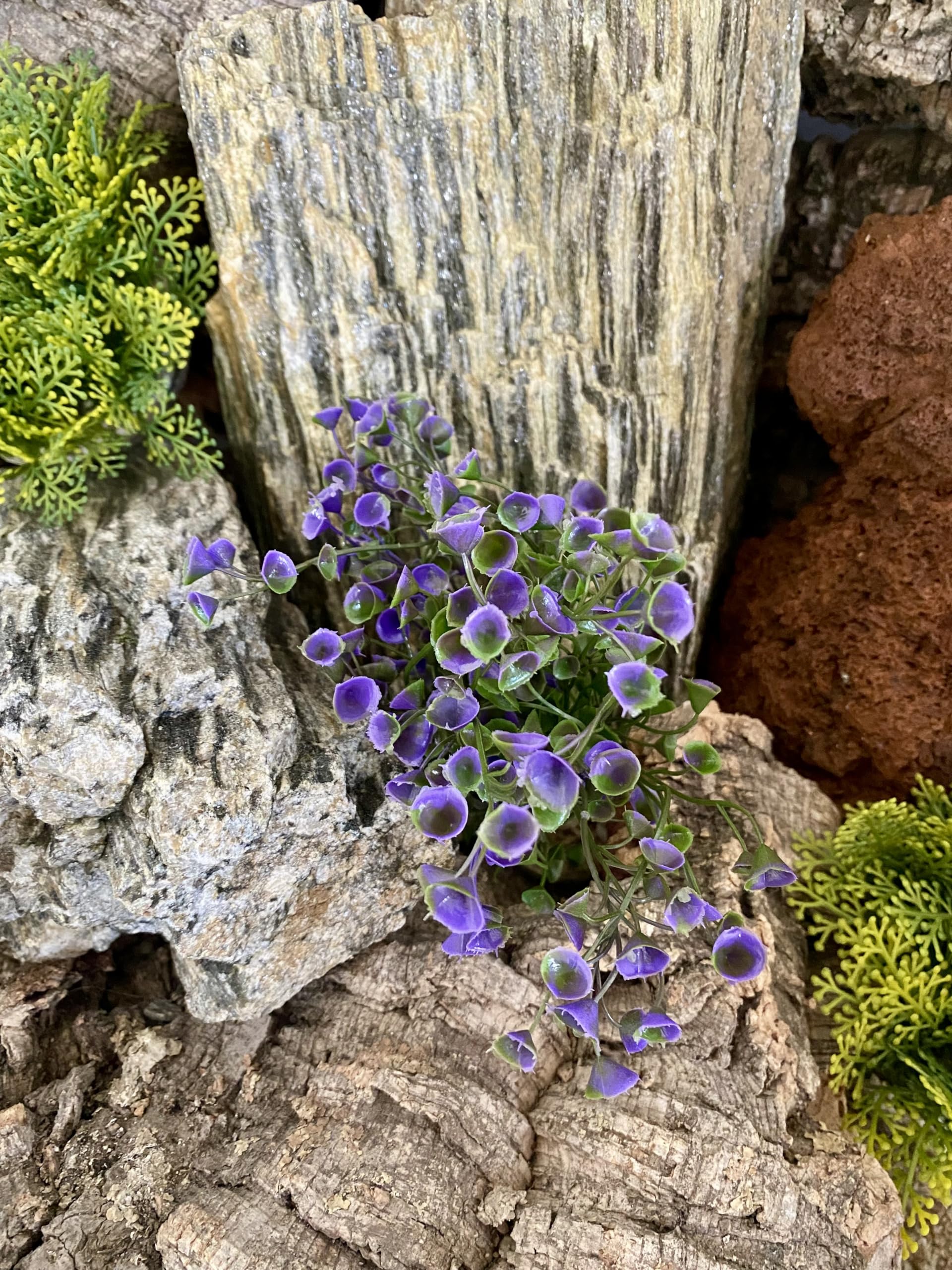 Tyrol Künstliche Aquariumpflanze Acorus XXL 50cm - Dekoration Für Aquarium Mit Gewichteter Basis