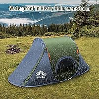 Vista 5 de Night Cat - Tienda de campaña desplegable para 1 persona, impermeable, instantánea, fácil de instalar, para exteriores