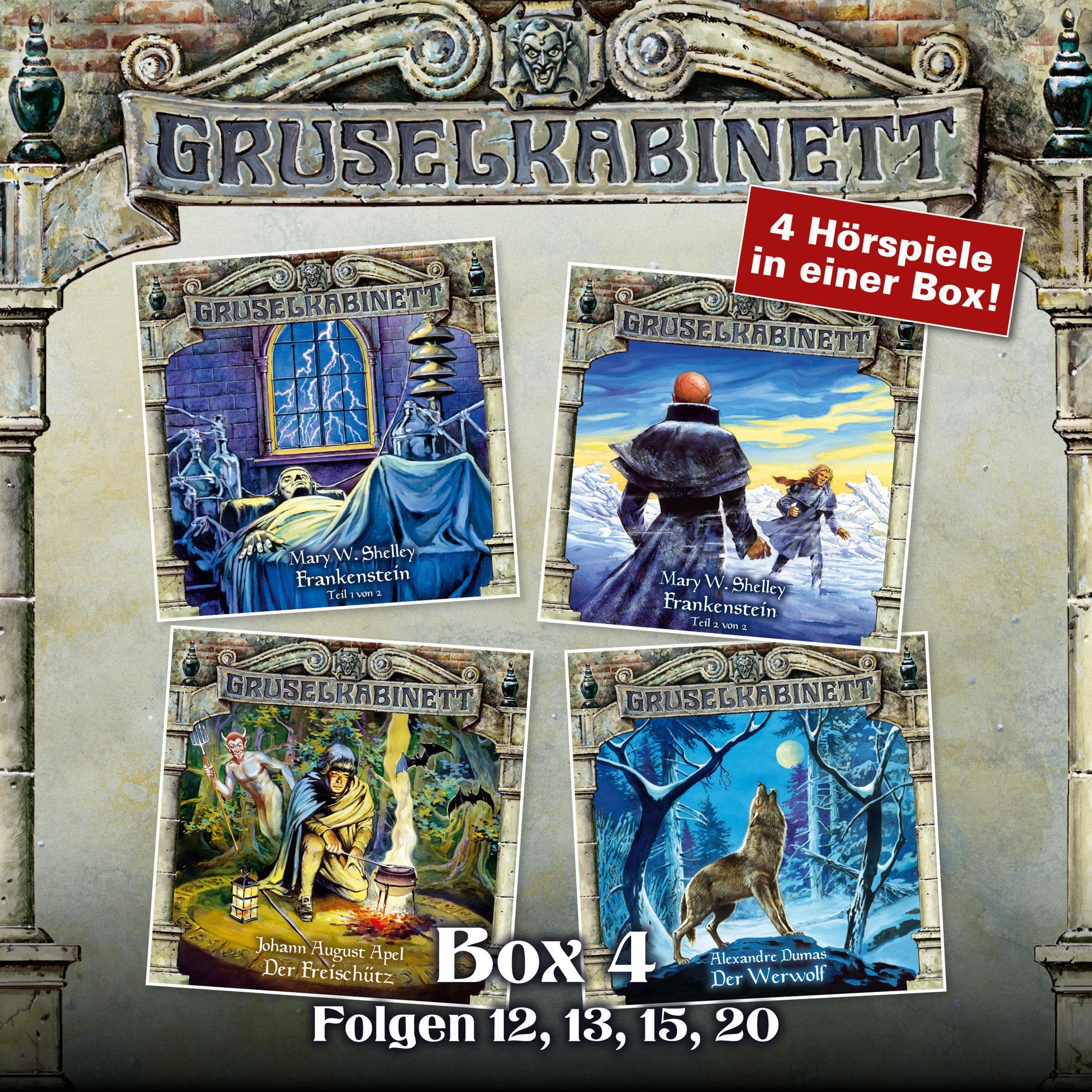Cover art for Gruselkabinett Box 4 - Folgen 12, 13, 15, 20