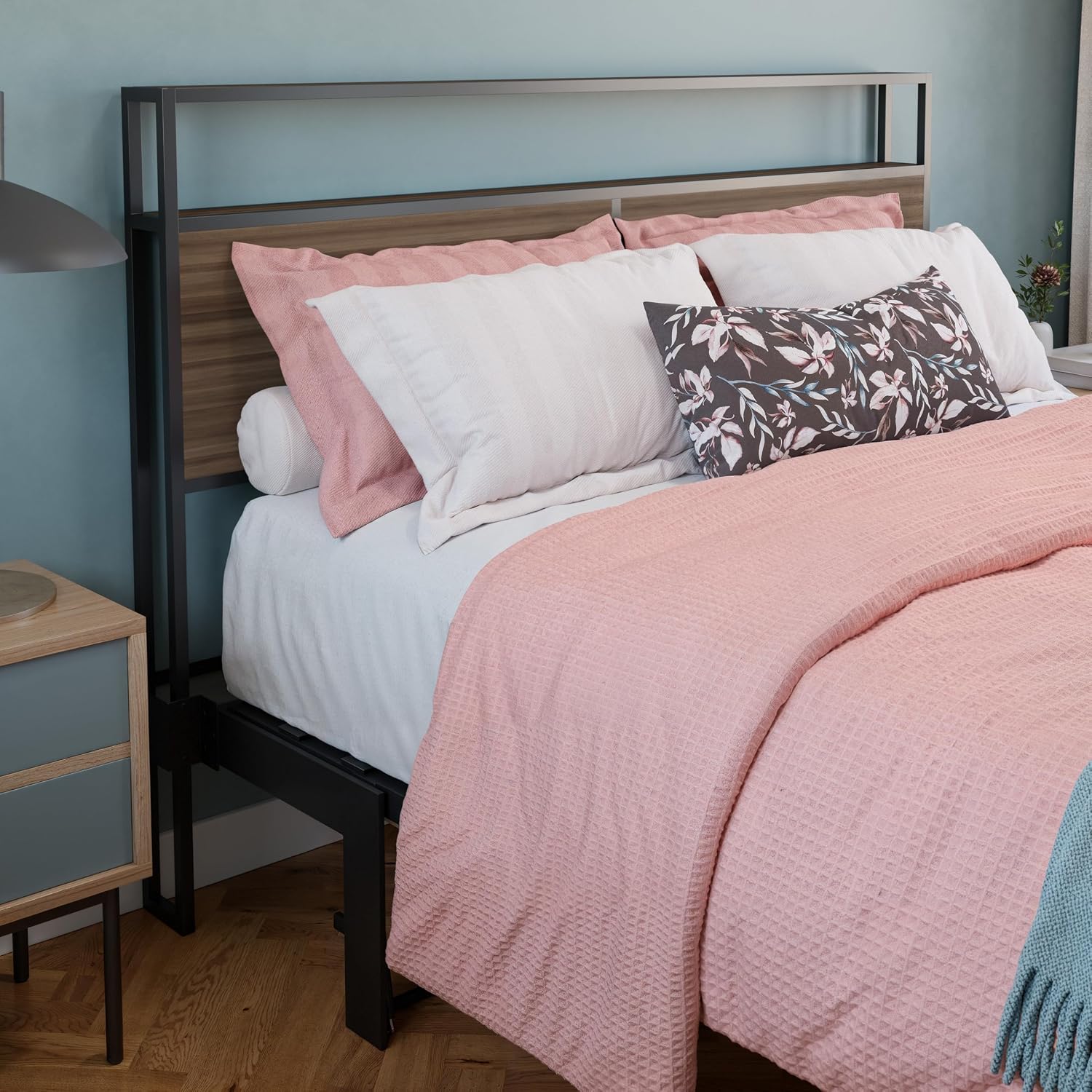 Xtraroom Cambridge Dark RoomBed | Space Saving Lift Bed Perfect for Making Your Bedroom a Multifunctional Haven | Metal Bed Frame | Headboard and Footboard (Full)