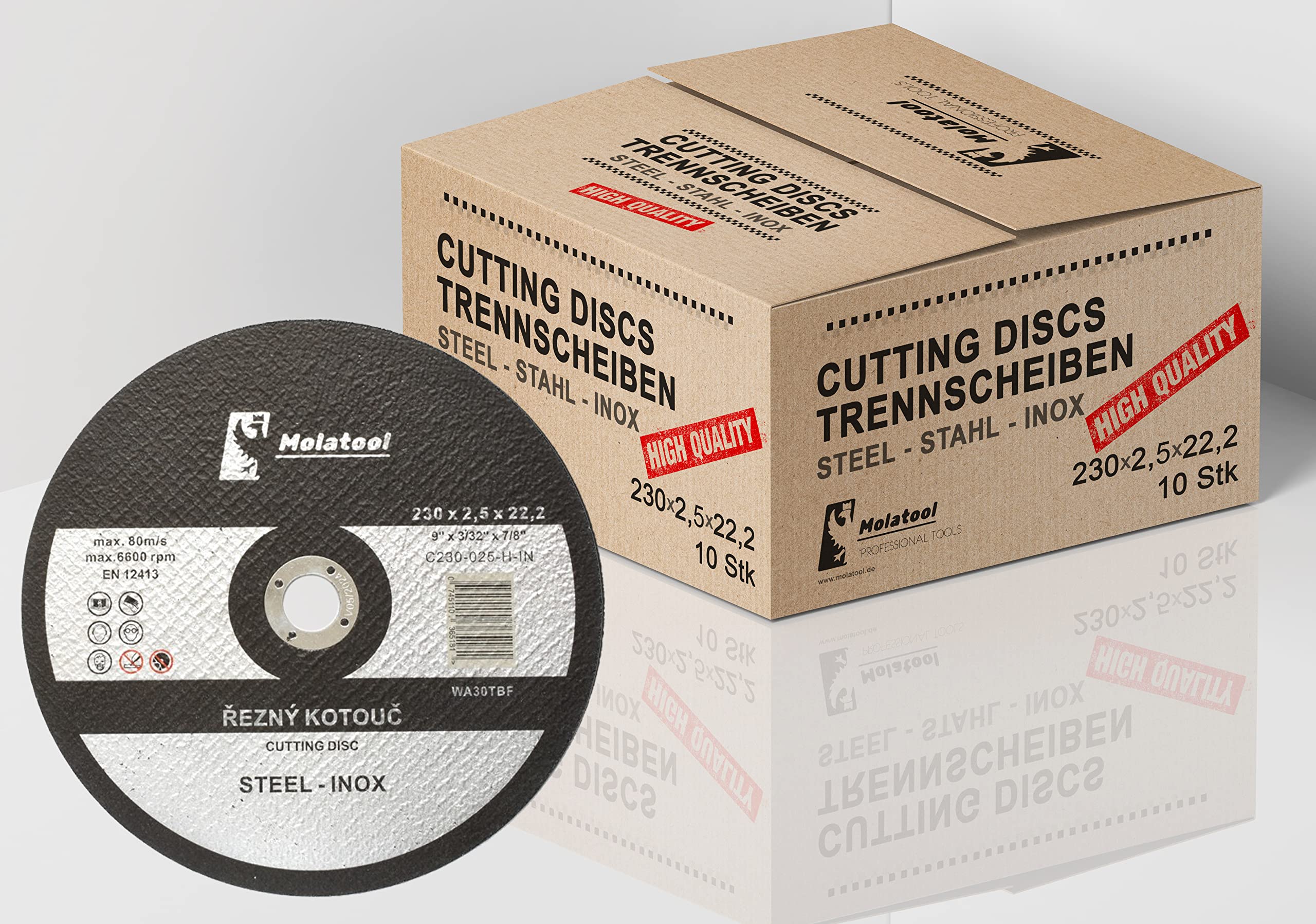 BGS 3935 | Dischi Da Taglio Per Acciaio Inox | 5 Pezzi | 115 X 1,0 X