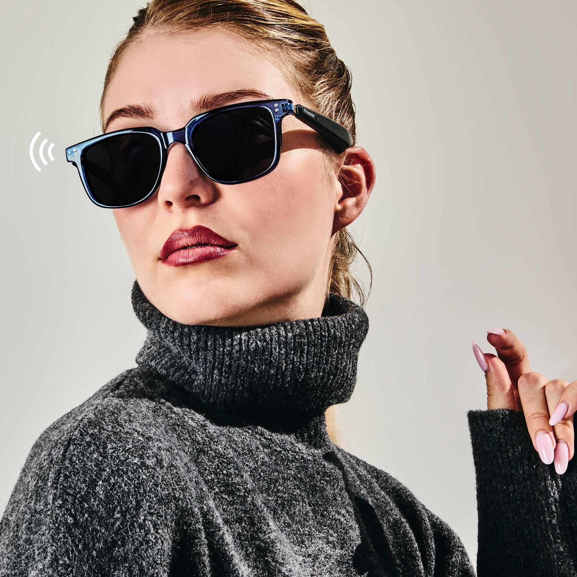 Energy Sistem Urban Music Sense - Occhiali da sole con connessione Bluetooth, lenti polarizzate con protezione UV400+ anti-raggi blu, microfono integrato, Hall Switch e certificato IPX5