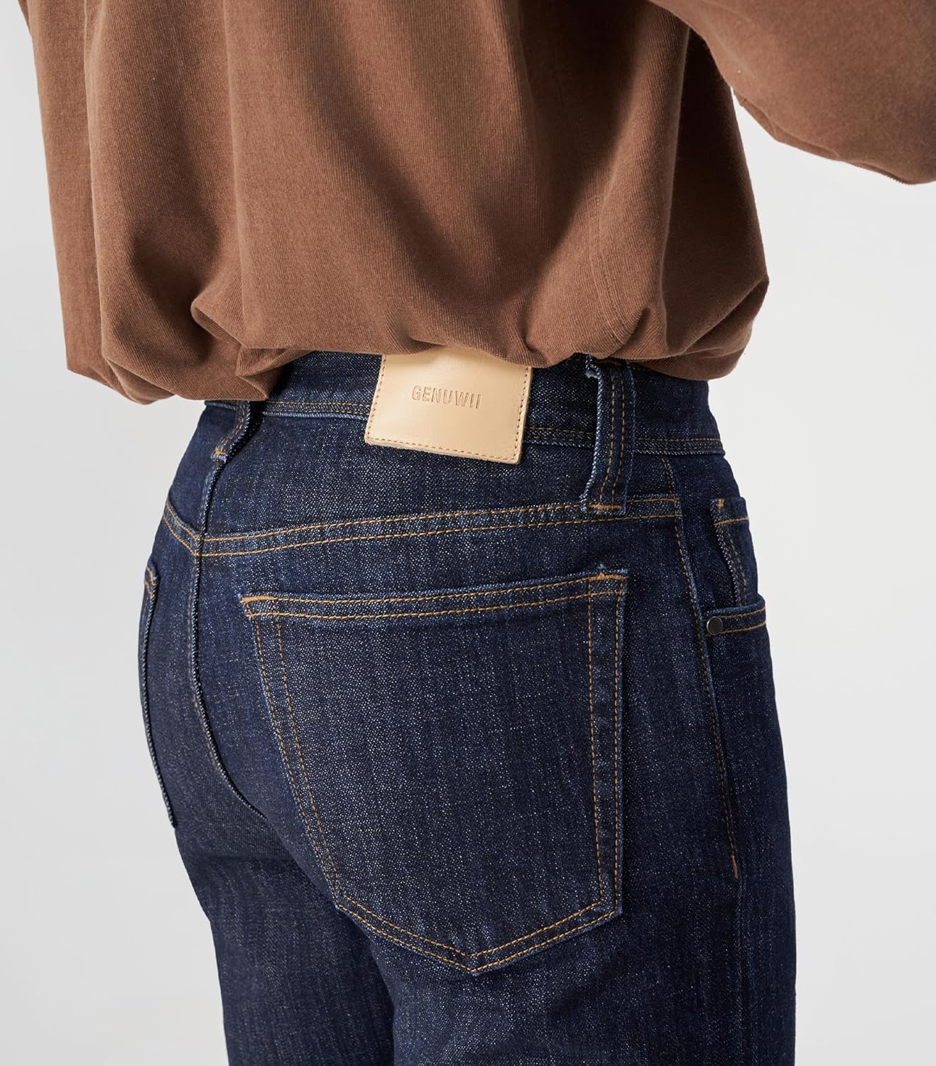 Men's Slim Fit Jeans Stretch Relaxed Fit Fashion Denim Pants - Image 3