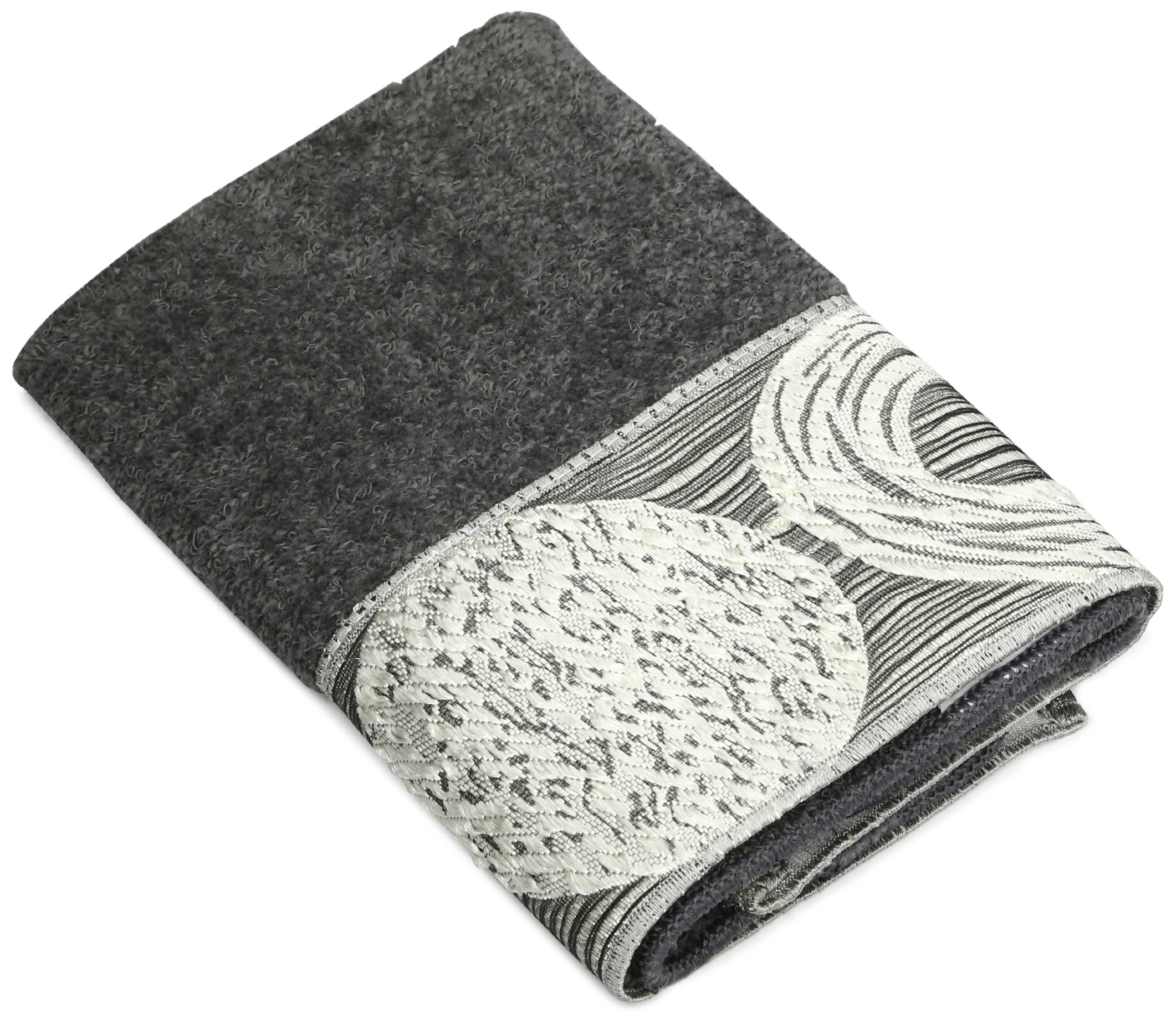 Avanti Linens Galaxy Silver Waste Basket -20 Avanti Linens Galaxy Silver Waste Basket -20