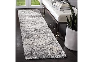 SAFAVIEH Berber Shag Collection Runner Rug: Glamour and Protection for Busy Hallways