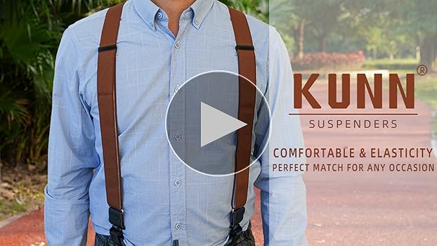 小物 - y's for men suspender KUNN Men's suspenders 1.4 inch Adjustable Elastic Suspender