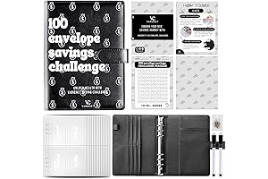 100 Day Money Challenge Binder: Smash Your Savings Goals with Reusable Tracker & Cash Envelopes