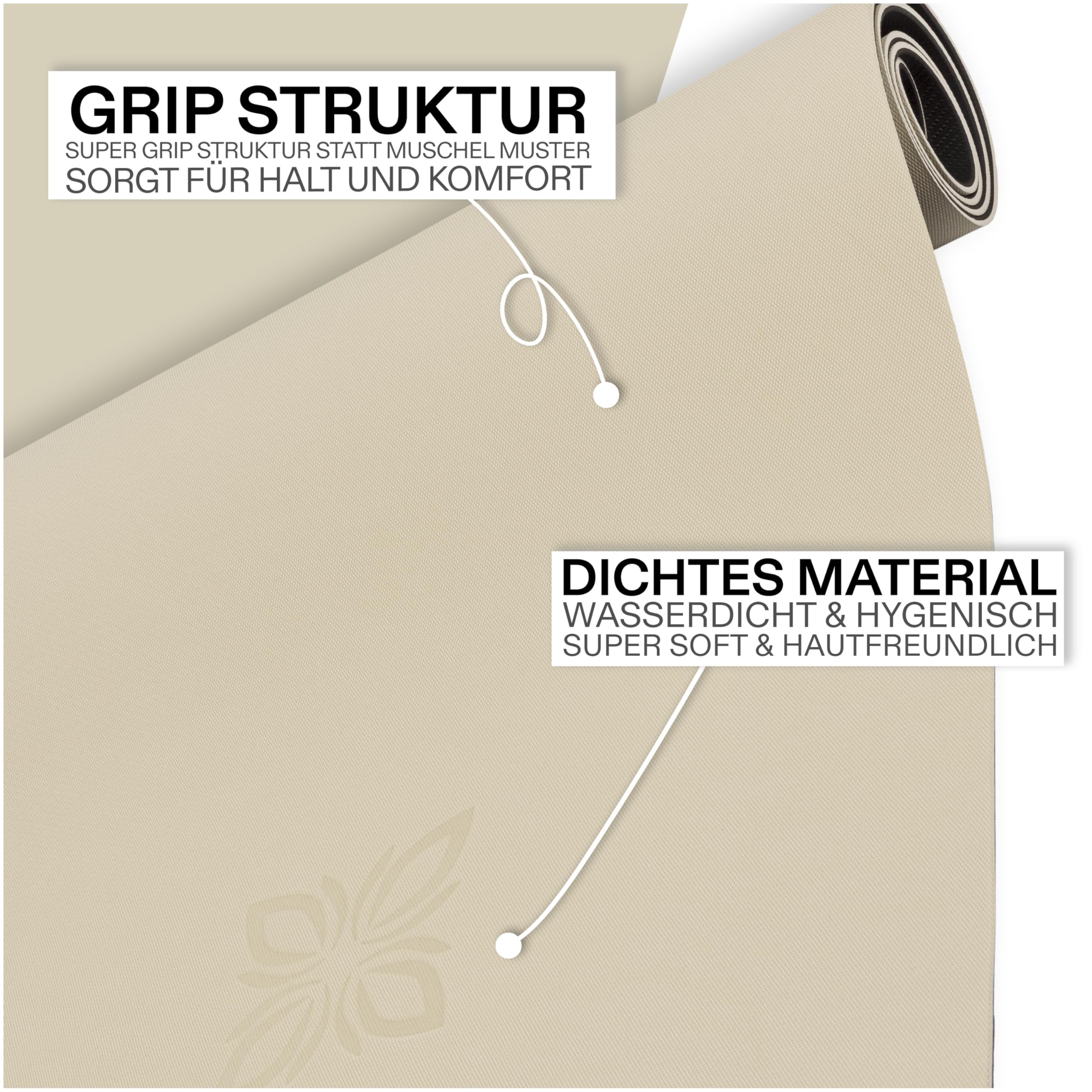 FLOW Pilatesmatte & Yogamatte – 180×61 cm, 5 mm rutschfeste TPE Fitnessmatte, hautfreundlich & allergikergeeignet, PVC- & latexfrei, leicht & robust für Studio & Home-Workout