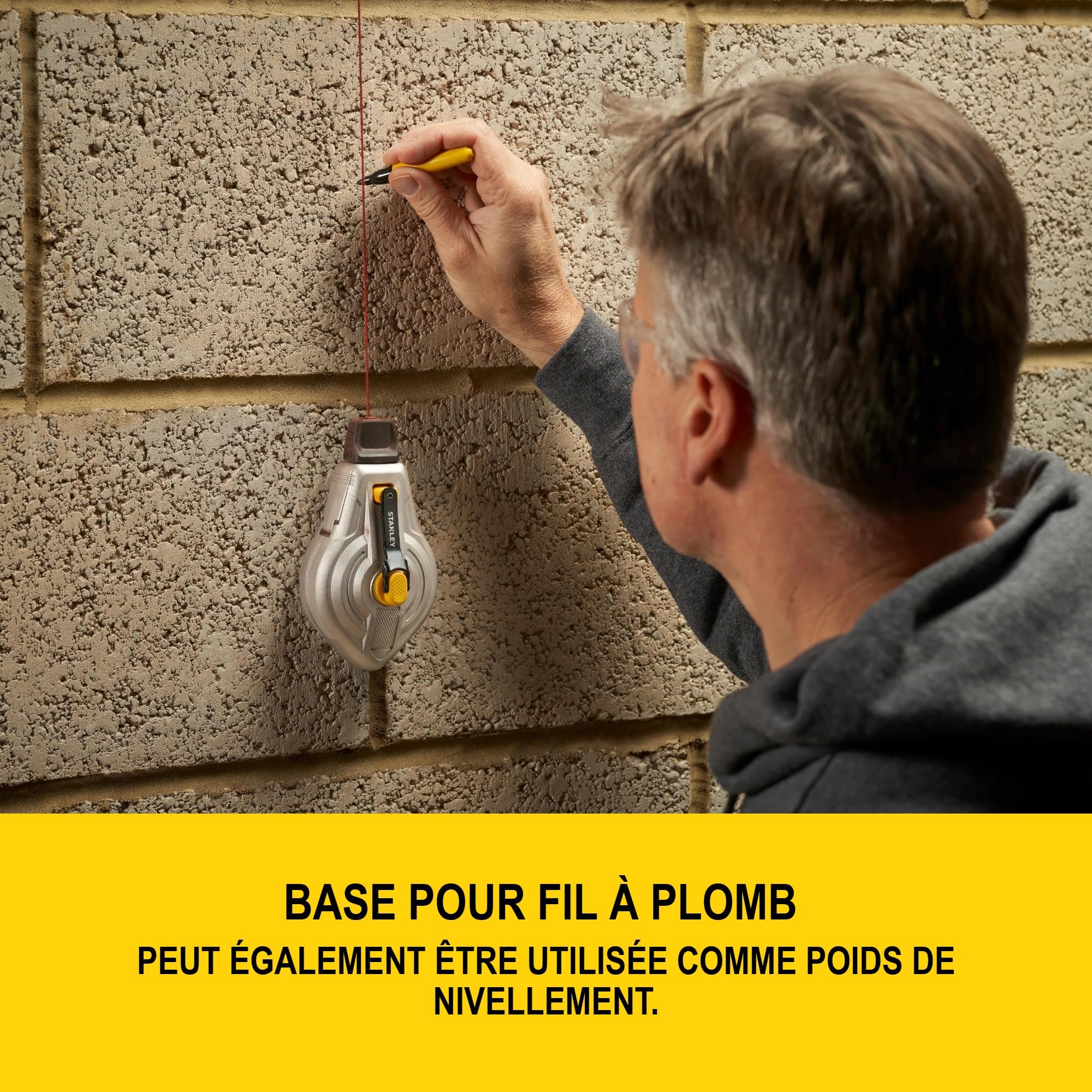STANLEY FATMAX Cordeau Traceur 30m en Aluminium, STHT47611-0