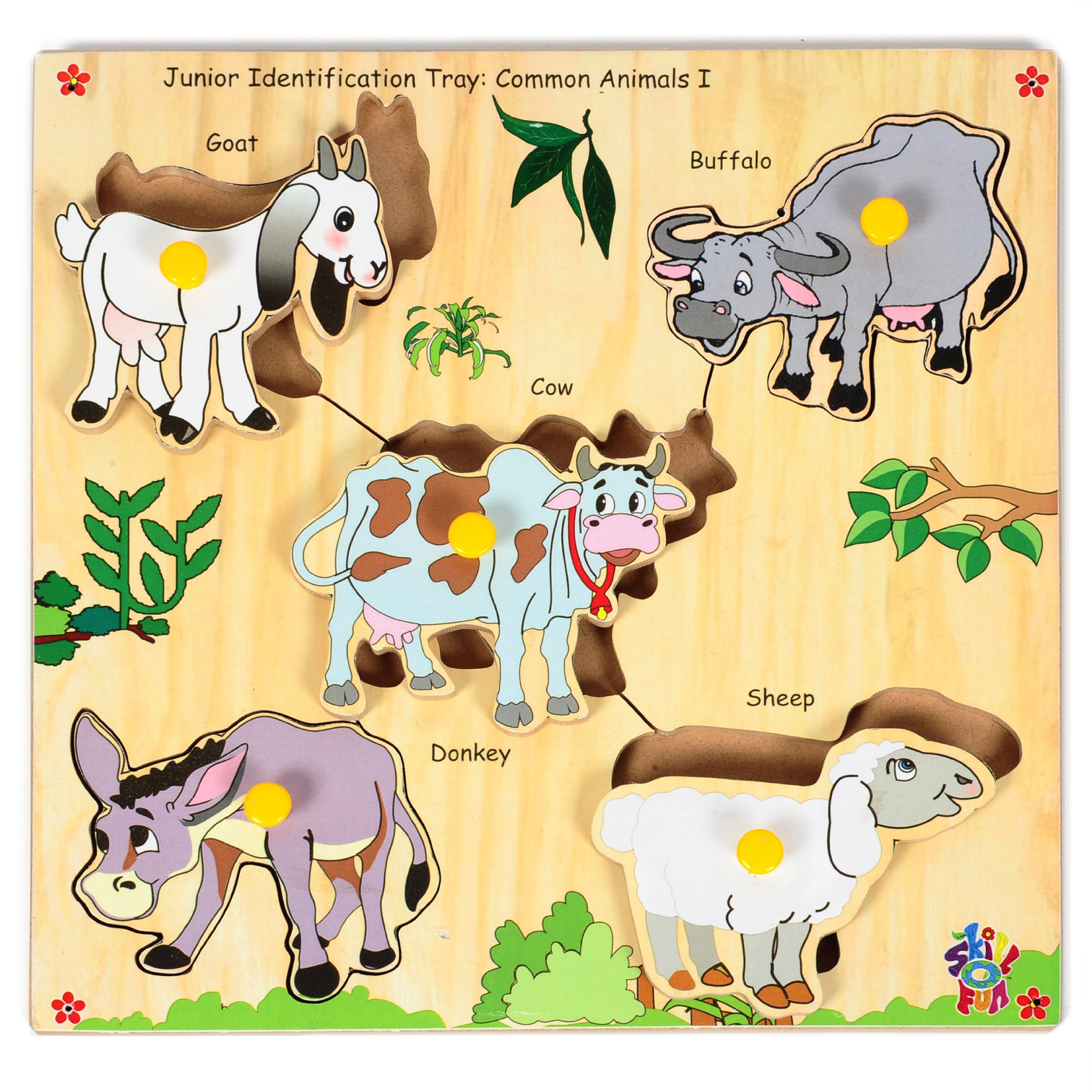 Skillofun Junior Identification Tray Common Animals I with Knobs, Multi Color (B009GCRMGI) Amazon Price History, Amazon Price Tracker