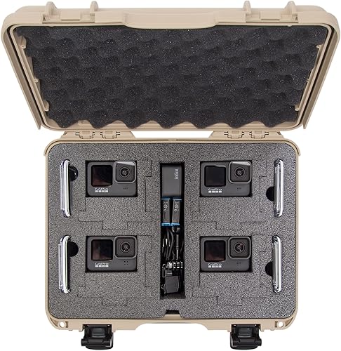 Miniatura 6 de Nanuk Estuche rígido impermeable 910 con inserto de espuma para cuatro GoPro Hero 9 y 10 - Bronceado (910-4GOPH90)