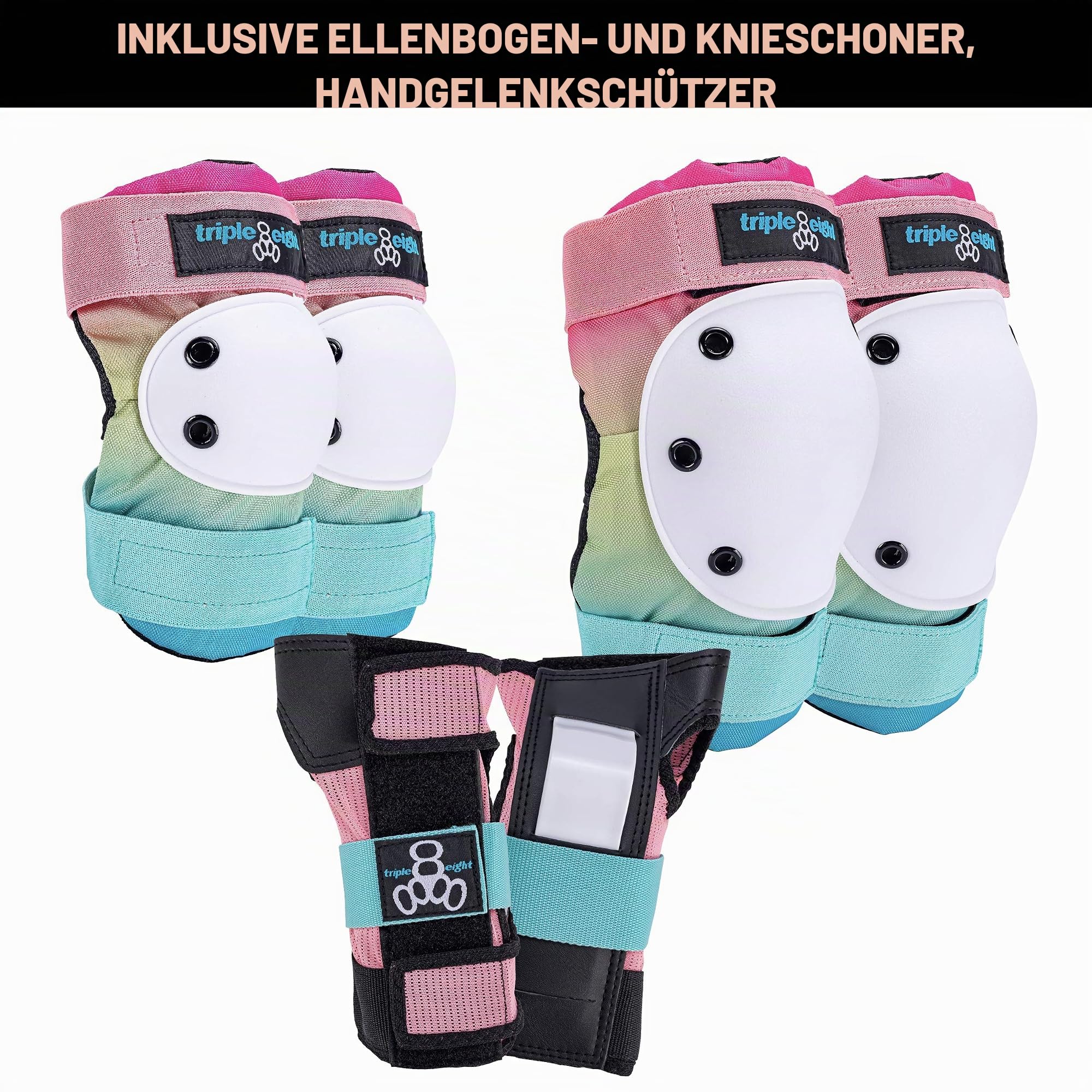 Triple 8 Saver Series 3er-Pack Pad-Set – Rasiertes Eis