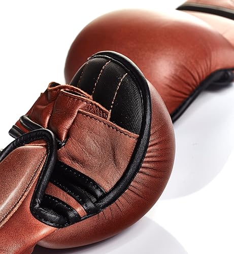 Miniatura 5 de Modest Vintage Player PRO Heritage - Guantes híbridos de cuero marrón MMA