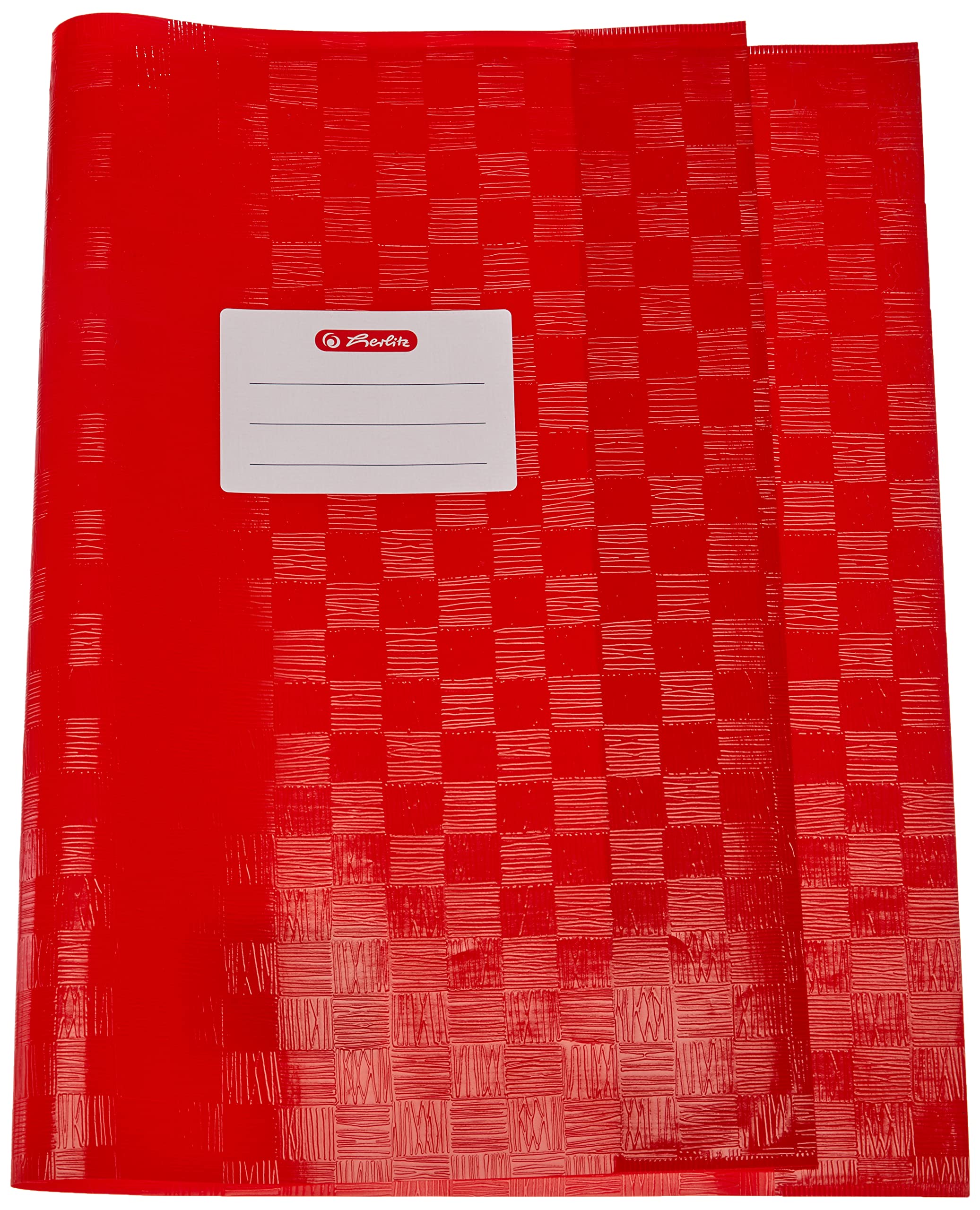 Herlitz 5204037 A5 DIN Structure of Bast 100 My Exercise Book Cover - Red