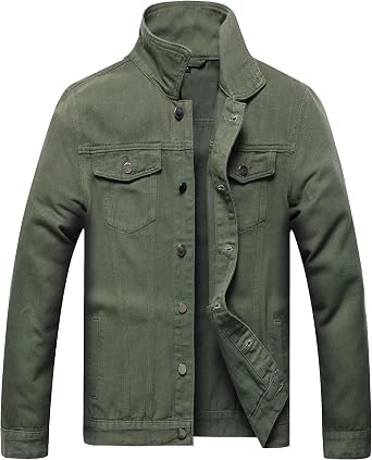 Denim Jacket Men,Mens Stretch Slim Fit Jean Jacket,Men Fashion jean Jacket
