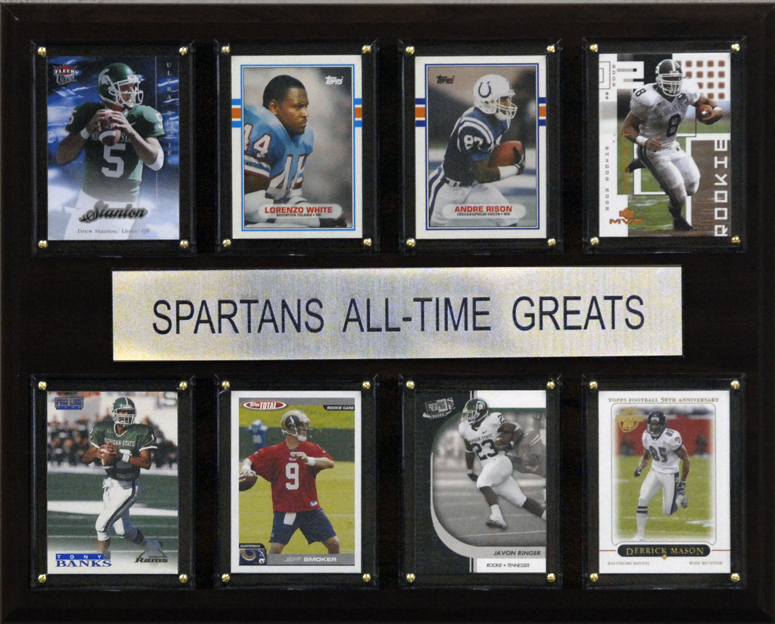 NCAA Football Michigan State Spartans All-Time Greats Plaque