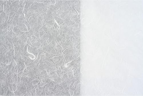 Miniatura 3 de Rollo de papel de morera tradicional coreano HanJi con textura de fibra natural UnYong-Ji Blanco 21.3 "x 787.4"