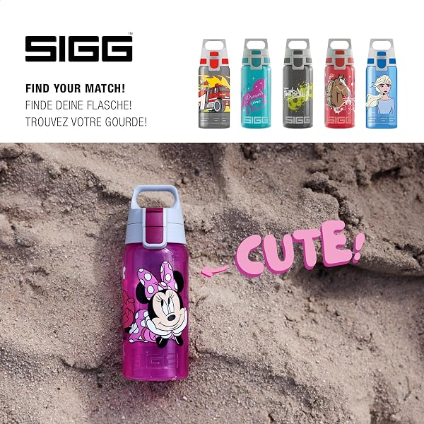 Sigg - Gourde Enfant - Viva One - Convient Aux Boissons Gazeuses - Étanche - Lavable Au Lave-Vaisselle - Sans BPA - Sport - 0,5L - 5