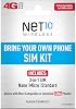 Net10 - Bring Your Own Phone GSM 3-in-1 Sim Card Kit 4G LTE - AT&T Compatible