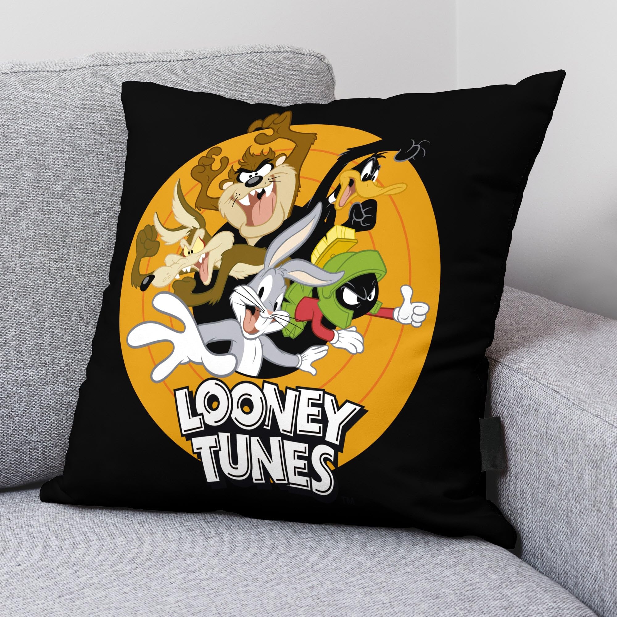 Federa per cuscino 100% cotone Looney Tunes A 45 x 45 cm